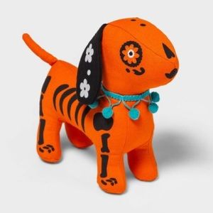 Día de Muertos Calavera Plush Dog Decorative Figurine Halloween nwt